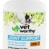 Vet Worthy Joint Support Level 3 Chewable Dog Supplements - 60 ct Capsule Bottle
