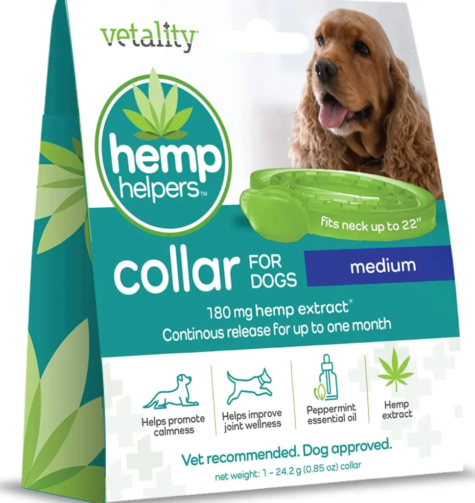 Vetality Hemp Helpers Collar for Dogs - Medium - 1 Count