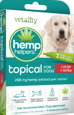 Vetality Hemp Helpers Topical for Dogs - Over 55 Lbs - 4 Ds