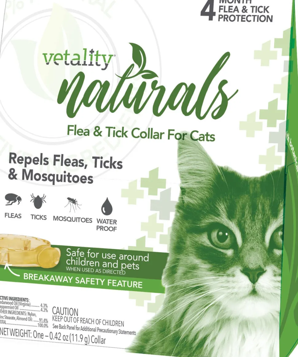 Vetality Naturals Flea & Tick Collar for Cats and Dogs - O/S