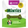 VETIQ Minties Peppermint Flavored Bone Dental Dog Chews Treats - Tiny/Small - 16 Oz