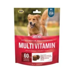 VETIQ Multi-Vitamin Hickory Smoke Flavored Soft Chew Dog Supplement - 60 Count