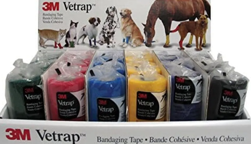 Vetrap Bandaging Tape Display - Assorted - 4 In X 5 Yd - 24