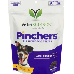 Vetriscience Labs Pinchers Chicken Pill Pocket Hiding Soft and Chewy Dog Treats - 45 Count