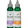 Vet's Best Ear Relief Natural Ingredient Wash and Dry Kit for Dogs and Cats - 2 Pack