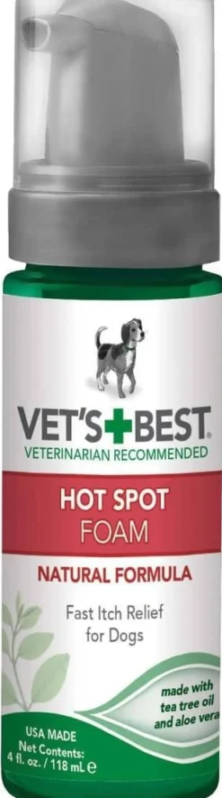 Vet's Best Hot Spot Foam First-Aid Dog Care - 4 oz