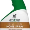 Vet's Best Natural Home Dog Flea and Tick Spray - 32 oz