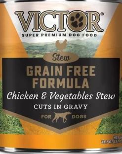 Victor Grain Free Chicken & Vegetable in Gravy Canned Dog Food - 13.2 oz - Case of 12