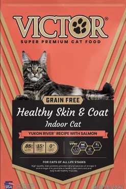 Victor Grain Free Healthy Skin & Coat Indoor Cat Dry Cat Food - 5 lb Bag