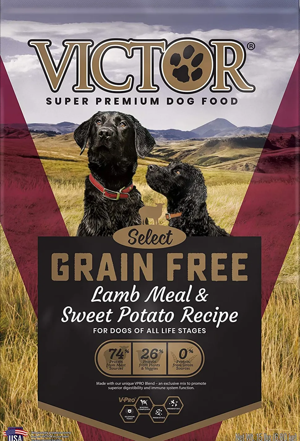 Victor Grain Free Lamb Meal & Sweet Potato Dry Dog Food - 30 lb Bag