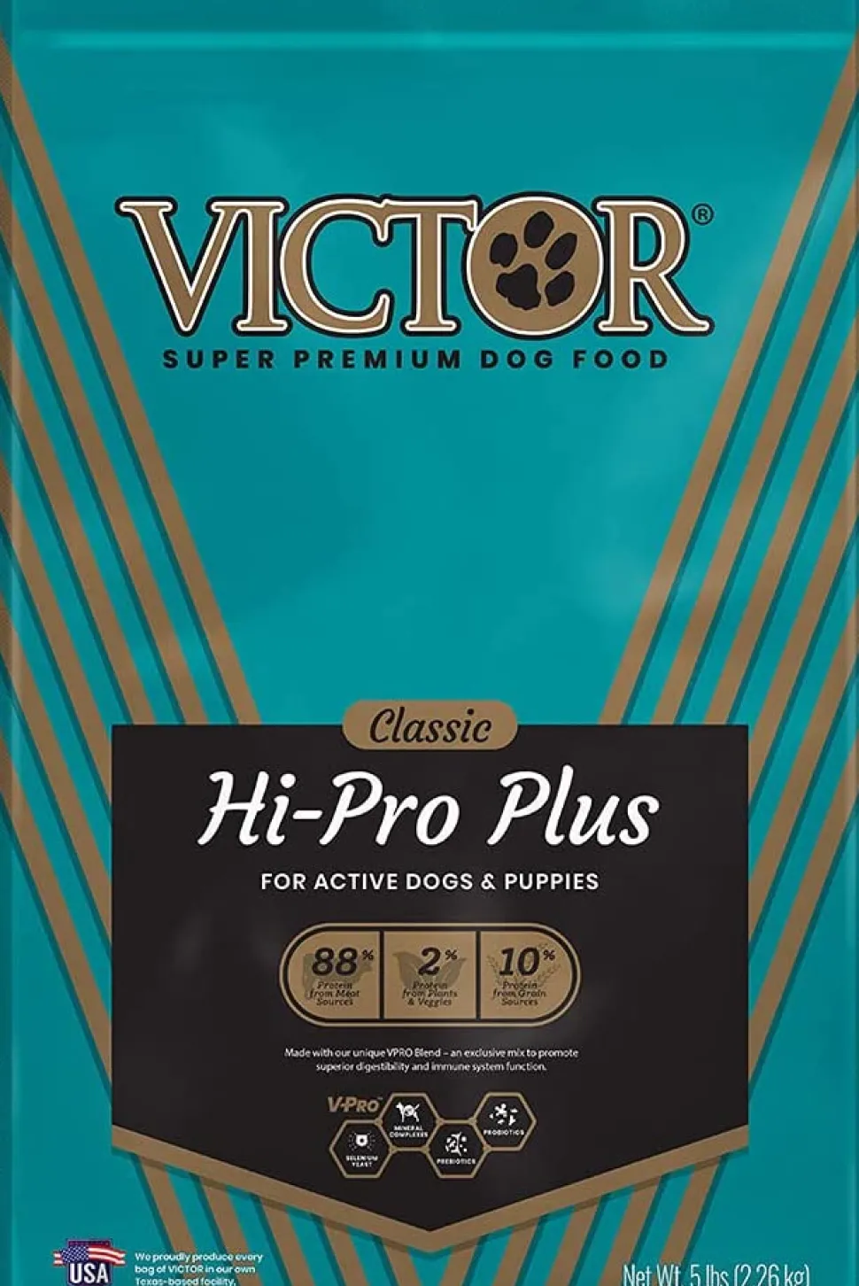 Victor Hi-Pro Plus Formula Dry Dog Food - 5 lb Bag