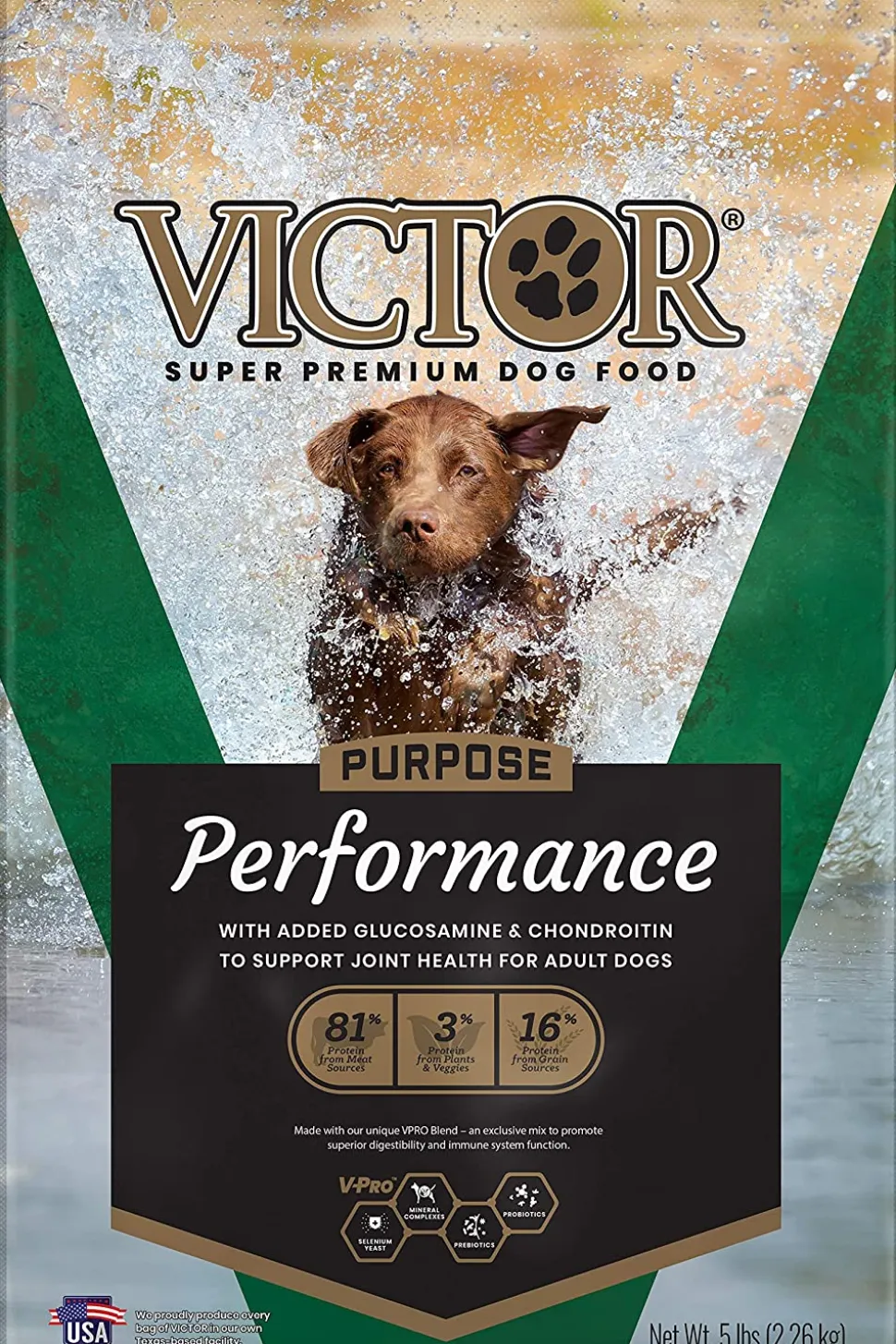 Victor Performance Formula Dry Dog Food - 5 lb Bag