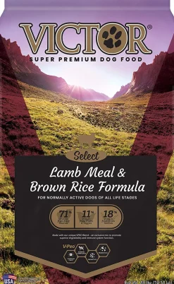 Victor Select Lamb & Rice Formula Dry Dog Food - 40 lb Bag