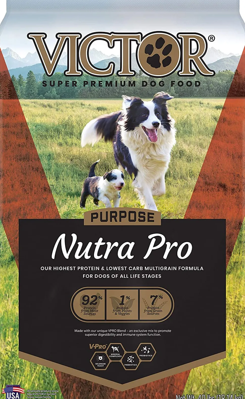 Victor Select Nutra Pro Formula Dry Dog Food - 40 lb Bag