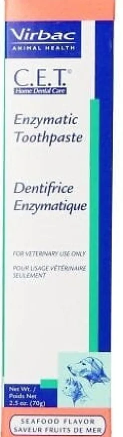 Virbac C.E.T. Tartar Control Enzymatic Toothpaste Seafood Flavor for Dogs and Cats