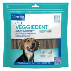 Virbac Veggiedent Fresh Technology Dental Dog Chews - 30 Count