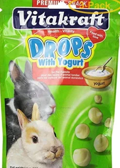 Vitakraft Drops with Yogurt for Pet Rabbits - 5.3 oz