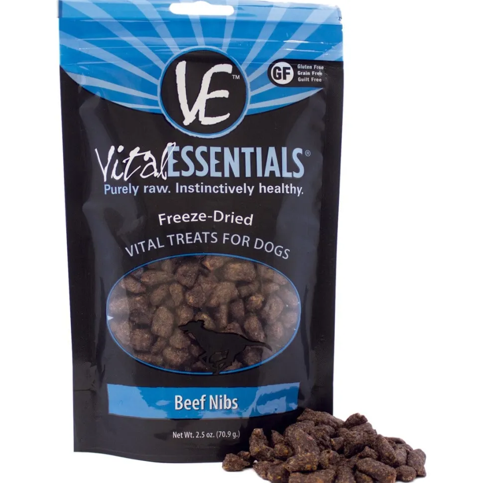 Vital Essentials Beef Nibs Freeze-Dried Dog Treats - 2.5 Oz