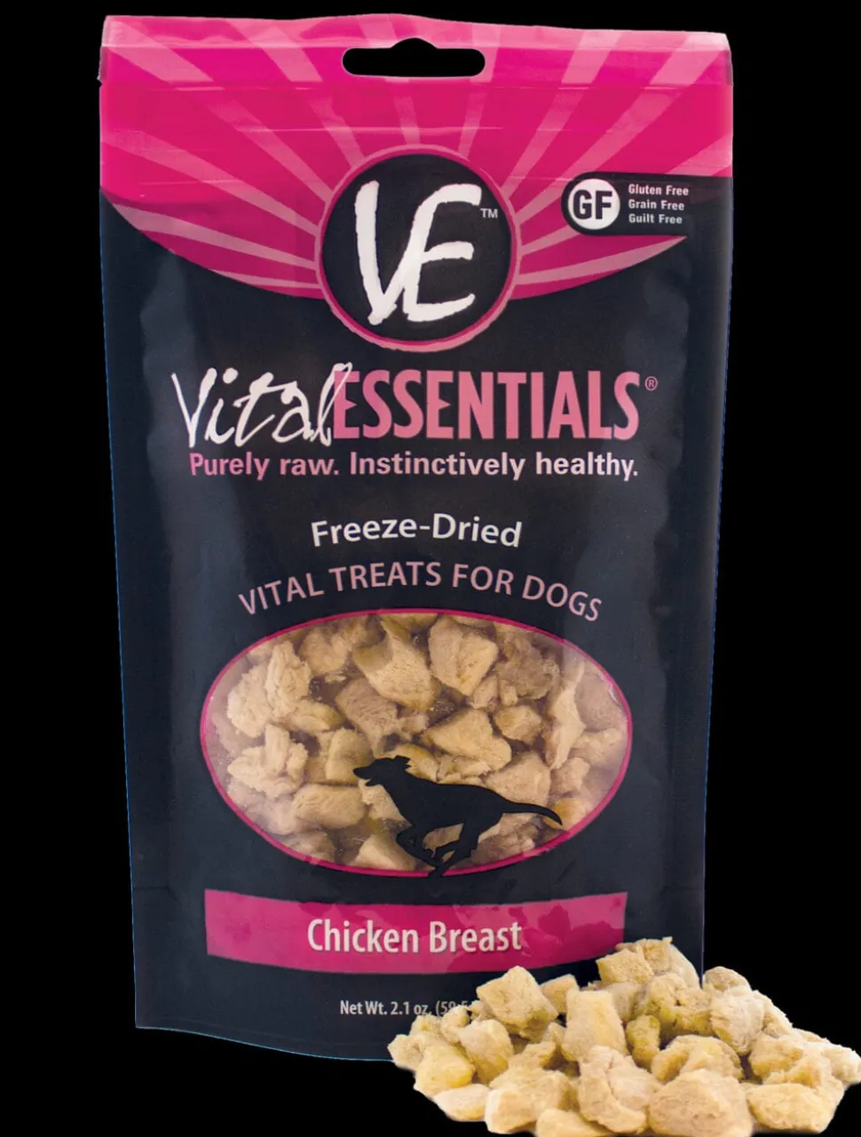 Vital Essentials Chicken Breast Freeze-Dried Dog Treats - 2.1 Oz