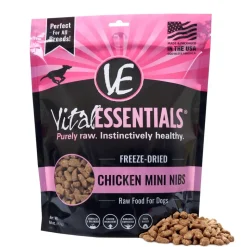 Vital Essentials Freeze Dried Grain Free Chicken Mini Nibs Entree for Dogs Food