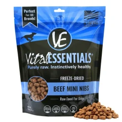 Vital Essentials Freeze Dried Grain Free Beef Mini Nibs Entree for Dogs Food