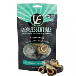 Vital Essentials Freeze Dried Vital Treats Grain Free Wild Alaskan Salmon Rings Dog Treats