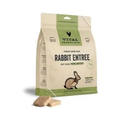 Vital Essential's Grain-Free Rabbit Entrée Mini Patties Freeze-Dried Cat Food - 8 Oz