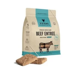 Vital Essential's Grain-Free Beef Entrée Patties Freeze-Dried Dog Food - 30 Oz