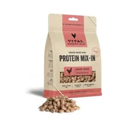 Vital Essential's Grain-Free Protein Mix-in Chicken Mini Nibs Freeze-Dried Dog Food Topper - 6 Oz