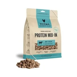 Vital Essential's Grain-Free Protein Mix-in Beef Mini Nibs Freeze-Dried Dog Food Topper - 18 Oz