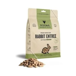 Vital Essential's Grain-Free Rabbit Entrée Mini Nibs Freeze-Dried Cat Food - 8 Oz