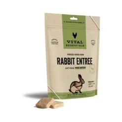 Vital Essential's Grain-Free Rabbit Mini Patties Freeze-Dried Cat Food - 3.75 Oz