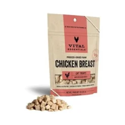 Vital Essential's Grain-Free Chicken Breast Freeze-Dried Cat Treats - 1 Oz