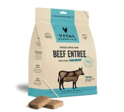 Vital Essential's Grain-Free Beef Entrée Mini Patties Freeze-Dried Dog Food - 14 Oz