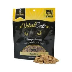 Vital Essential's Grain-Free Duck-Liver Freeze-Dried Cat Treats - .9 Oz