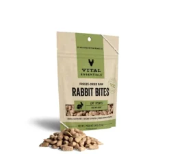 Vital Essential's Grain-Free Rabbit Bites Freeze-Dried Cat Treats - 0.9 Oz