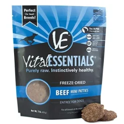 Vital Essentials Mini Pet Patties Beef Entrée Freeze-Dried Dog Food - 16 Oz
