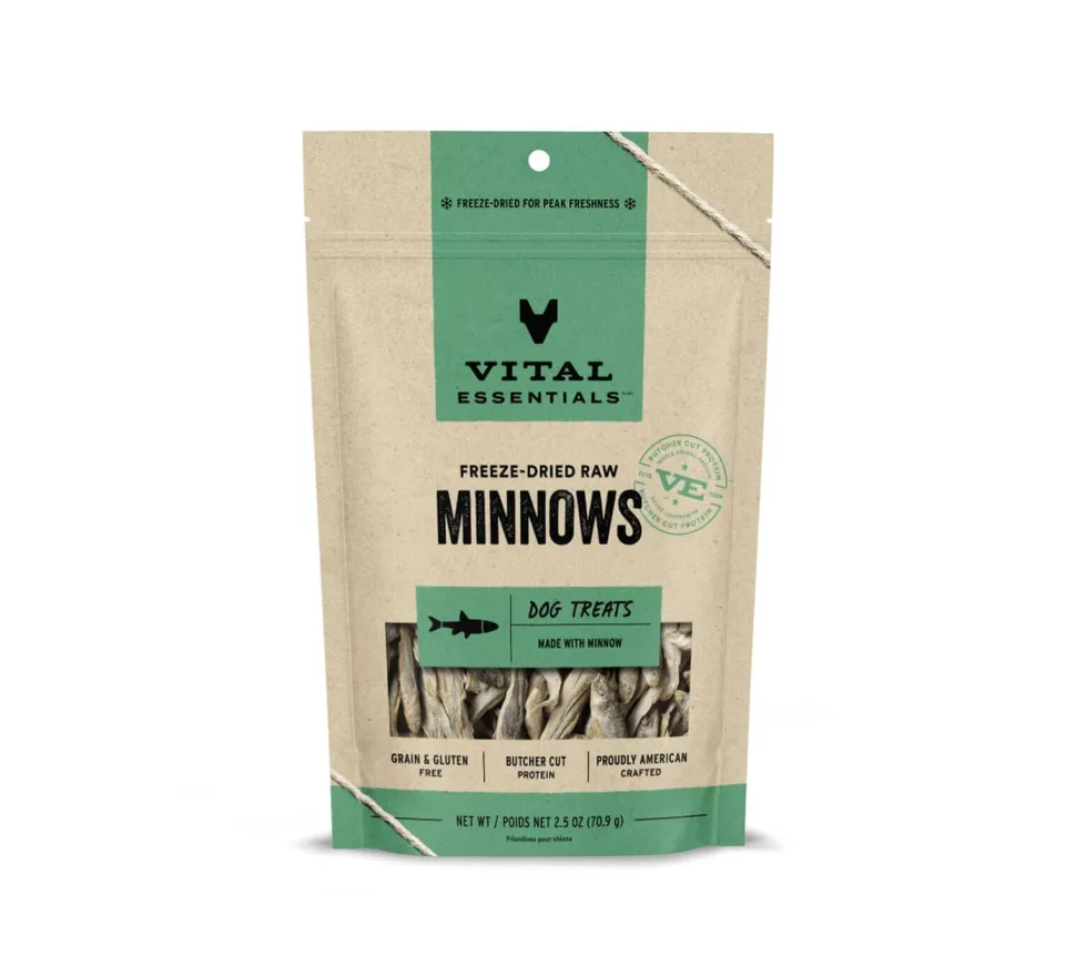 Vital Essentials Minnows Freeze-Dried Dog Treats - 1 Oz