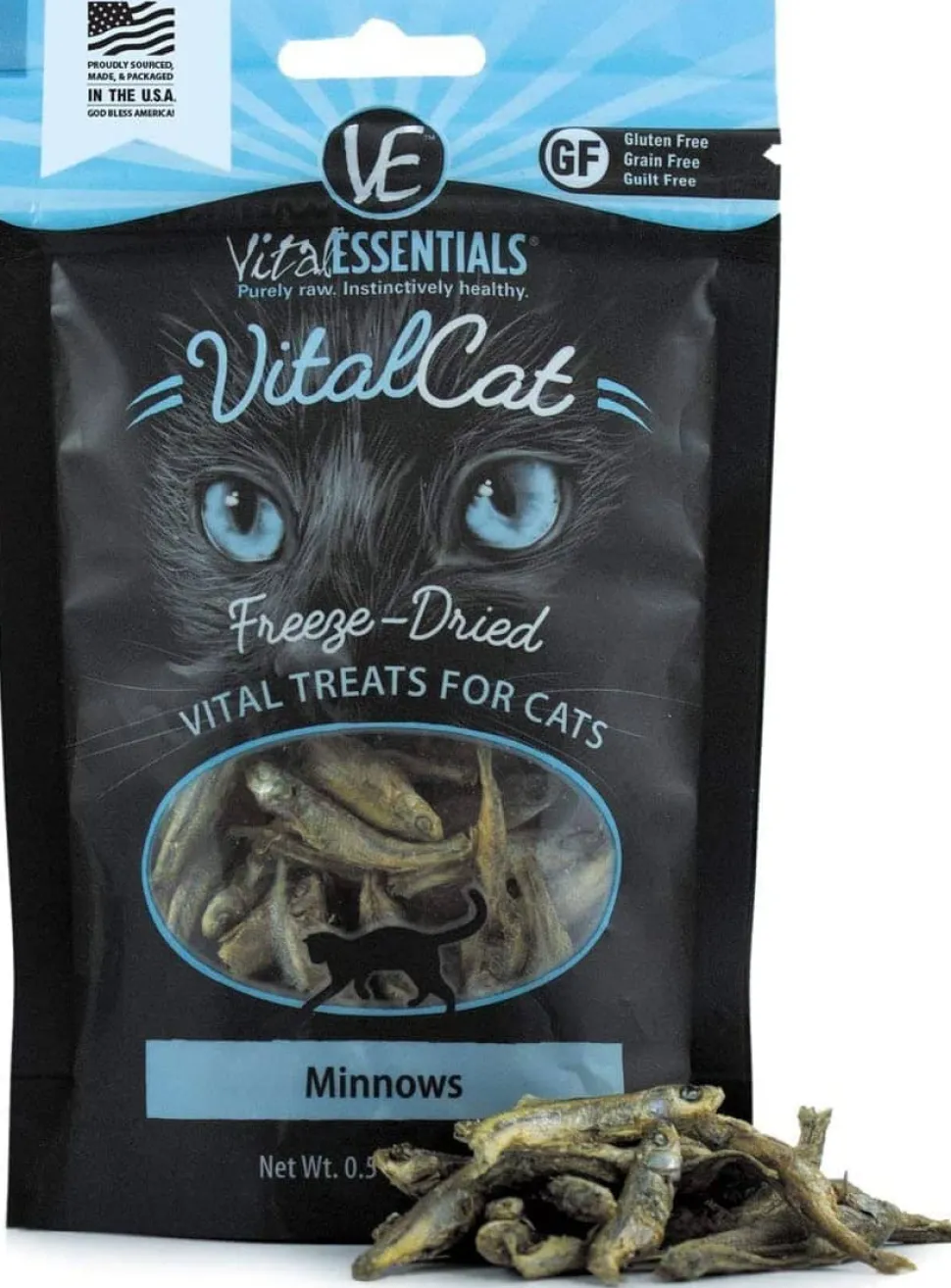 Vital Essentials Minnows Freeze-Dried Cat Treats - 0.5 Oz