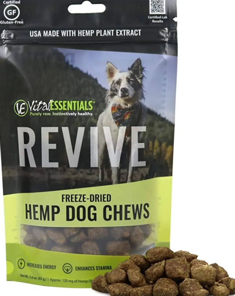 Vital Essentials REVIVE Hemp Chews Freeze-Dried Dog Treats - 3 Oz