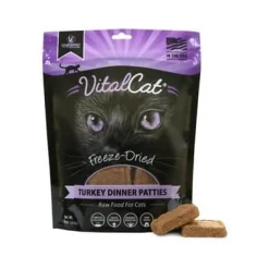 Vital Essentials Turkey Dinner Patties Freeze-Dried Cat Food - 8 Oz
