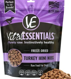Vital Essentials Turkey Mini Nibs Entrée Freeze-Dried Dog Food - 1 Lb