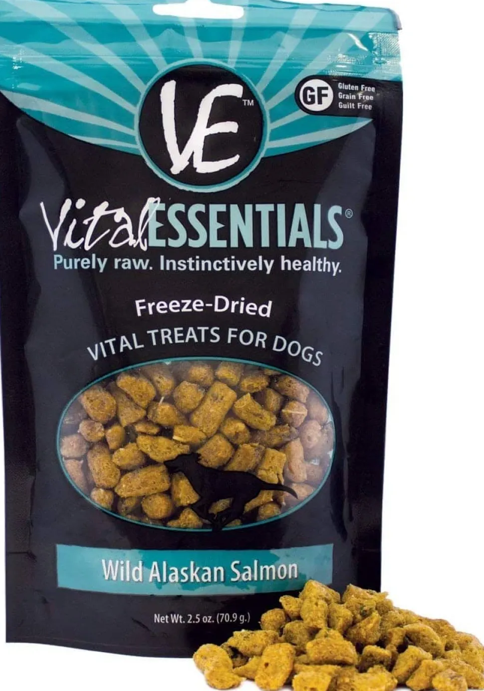 Vital Essentials Wild Alaskan Salmon Freeze-Dried Dog Treats - 2.5 Oz