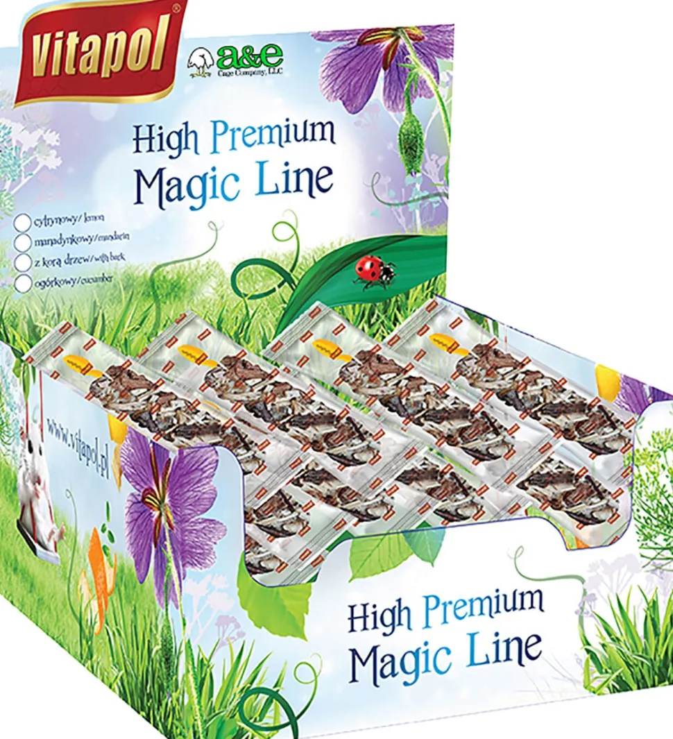 Vitapol Magic Line Small Animal Display Treat Sticks - Bark - 12 Count
