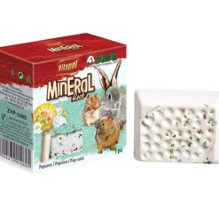 Vitapol Mineral Block for Small Animals Small Animal Mineral Treats - Popcorn - Small - 40 Gm