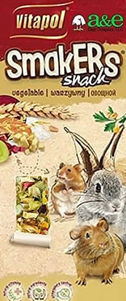 Vitapol Smakers Small Animal Treat Sticks - Vegetable - 2 Pack