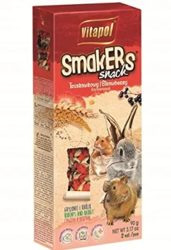 Vitapol Smakers Small Animal Treat Sticks - Strawberry - 2 Pack