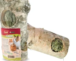 Vitapol Wood Tunnel with Hay Small Animal Hay - Large - 8 In