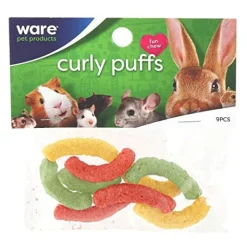 Ware Critter Curly Puffs Multi Color Small Animal Chewy Treats -