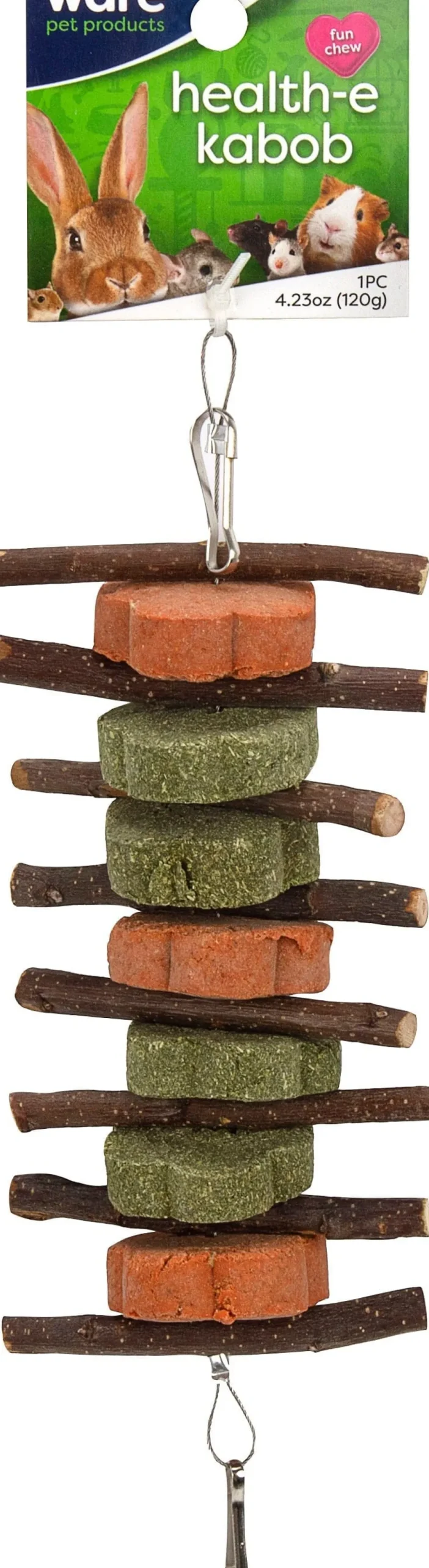 Ware Health-E Kabob Small Animal Chew Small Animal Chewy Treats - Brown